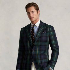 Dinner Outfits Winter, Jacket Drawing, Black Watch Tartan, Linen Jacket, Ralph Lauren Purple Label, Formal Shirts, 50th Anniversary, Ralph Lauren Men, Sport Coat