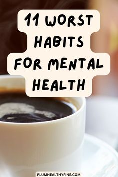 These 11 habits might seem harmless but are absolutely bad for your mental health and should be quit asap | habits that affect your mental health | worst habits for your mental health | bad habits to quit | toxic habits you should quit | habits to quit to improve your mental health | mental health tips Wellbeing Tips, Habits To Quit, Fitness Content, Toxic Habits, Happiness Habits, Homemade Fajita Seasoning, Mental Fitness, Healthy Life Hacks, Impossible Dream