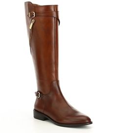 Gianni Bini Krassan Asymmetrical Leather Side Zip Riding Boots Family Shoes, Mens Riding Boots, Womens Tall Boots, Autumn Shoes Women, Womens Winter Fashion Outfits, Brown Riding Boots, Riding Boot, Leather Riding Boots, Leather Wedge Sandals