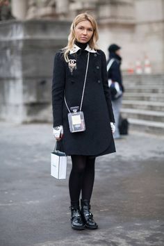 Get inspired with these street style looks from the chic crowd at Paris Couture Week. Fashion Week Style, Pfw Street Style, Fashion Week Spring 2014, Couture Week, Street Style Chic, Street Style Inspiration, Style Crush, Wardrobe Style, Cool Street Fashion