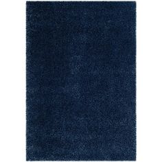 a dark blue rug on a white background