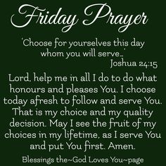 a poem that says friday prayer