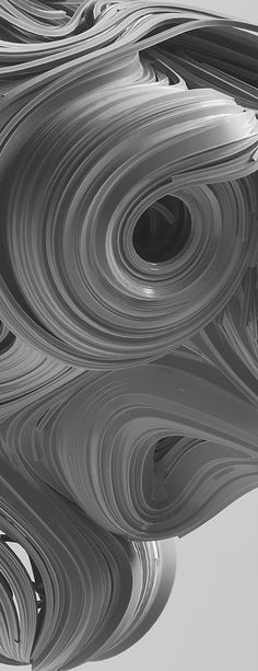 an abstract black and white photo with wavy lines