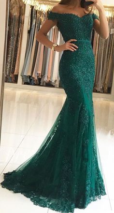 Dark Green Prom Dresses, Dresses For Women Formal, Wedding Dress Black, Mermaid Prom Dresses Lace, Gaun Fashion, Prom Dresses 2019, Lace Prom Dress, Evening Gowns Elegant, فستان سهرة