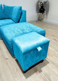 SPECIFICATIONS Colour: Aqua blue Height: 18.5 Inches Width: 15 Inches Length: 18 Inches Our aqua blue small storage ottoman uses high-quality velvet fabric and padded with high-density resistant memory foam, which provides ultimate comfort and support as well as durability to withstand the wearing. The thickened wood frame and legs, with the exquisite craftsmanship, make this small square upholstered ottoman more durable and stable than ever, the Small Storage Ottoman, Small Storage Boxes, Small Ottoman, Decorating Styles, Square Ottoman, Lid Storage, Ottoman Stool, Small Coffee Table, Upholstered Ottoman