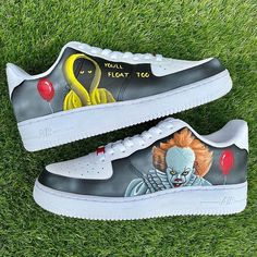 Airforce Custom, Shoes Nike Air Force, Air Force 1 Shoes, Af1 Custom, Custom Character, Brand Sneakers, Unique Sneakers