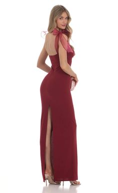 Shoulder Ties Maxi Dress in Maroon | LUCY IN THE SKY Fitted Chiffon Dress With Adjustable Straps, Sleeveless Crepe Evening Dress, Fitted Maxi Dress With Tie Straps And Straight Neckline, Fitted Maxi Dress With Straps For Formal Occasions, Fitted Maxi Dress With Adjustable Straps For Formal Occasions, Formal Fitted Maxi Dress With Adjustable Straps, Formal Fitted Maxi Dress With Straps, Fitted Chiffon Dresses With Tie Straps, Evening Dress With Tie Back And Ruffled Straps