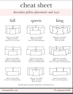 the instructions for how to sew a pillow