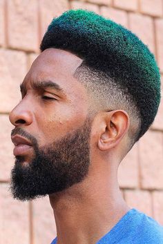 Male Hair Dye, Men Hairstyle Ideas, Hair Dye Styles, Dye Styles, The Best Haircut, Black Men Haircut, Curly Mohawk