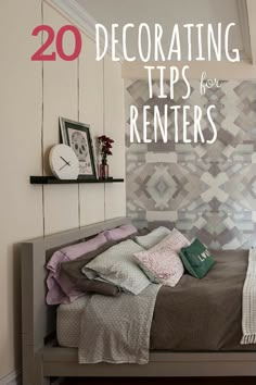 the cover of an article about decor tips for renters