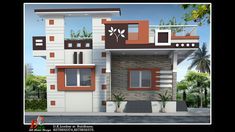 this is an image of a modern style house in the philippines or india with two floors and balconyes