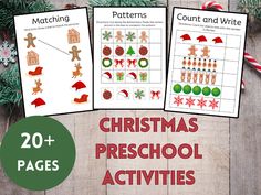 christmas preschool worksheets and activities for counting