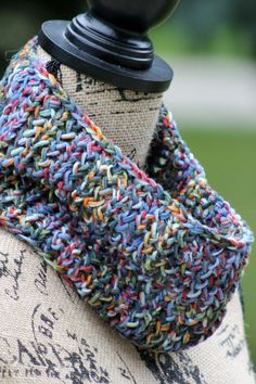 a close up of a scarf on a mannequin