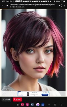 Color Pick, Short Hair, Short Hair Styles, Hair, Color, Coupe