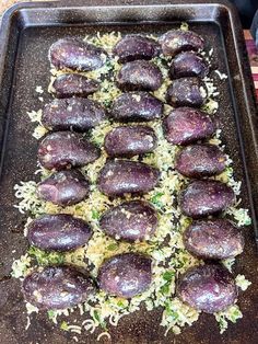 the food is prepared and ready to be cooked in the oven for dinner or dessert