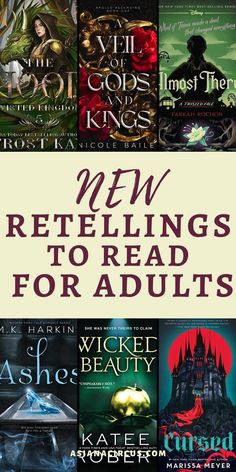 the front cover of new retellings to read for adults