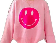 Winkin n Pinkin Smiley Face Sweater | Sassy Shortcake | sassyshortcake.com