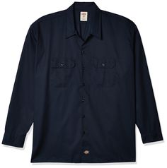 PRICES MAY VARY. Comfort FLEX fabric for ease of movement Moisture-wicking fabric Easy-care stain release Button-front closure Chest pockets with button-flap closures Safety Clothing, Work Safety, Work Shirt, Work Shirts, Mens Big And Tall, Big And Tall, Moisture Wicking Fabric, Shirt Sleeves, Chef's Jackets