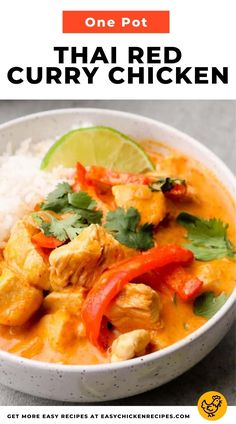 a white bowl filled with curry chicken and rice