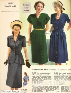 1940s Fashion: What Did Women Wear in the 1940s? 1940s Fashion Women Outfits, 1940’s Outfits, 40s Fashion 1940s Style, 1940 Fashion Women, 1940s Style Outfits, 1938 Fashion, Fashion 1940s Style, 1940 Style