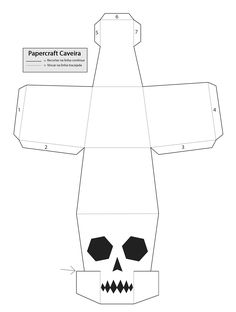 an image of a paper model of a skull