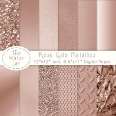 the water jar gold metallics paper pack