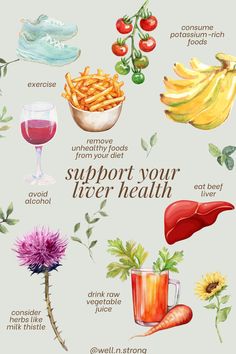 The liver is the body's largest filtration system and it works harder than nearly every organ, removing waste, toxins and generally just cleaning up. It impacts every major system and also helps your body process nutrients absorbed through the digestive tract.   Taking care of this mighty organ is one of the best things you can do for your health. Here’s a few ways to naturally support liver health . . Potassium Rich Foods, Eat Beef, Digestive Tract, Raw Vegetables, Milk Thistle, The Liver, Vegetable Juice