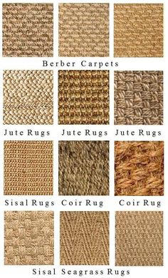 the different types of knitted fabrics and their names are shown in this chart, which shows