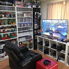 a living room filled with furniture and a flat screen tv