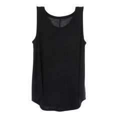 Enjoy the comforts of a soft shirt that you can wear almost anywhere like Black Adult Drapey Tank Top. This tank top features a solid black color over a flowy cut. Embellish it with the accessories of your choosing for a customized top you can wear at home or out on the town! Details: 	 Size: Medium 	 Content: 67% Modal, 28% Polyester & 5% Spandex 	 Care: Machine Wash, Cold; Only Non-Chlorine Bleach When Needed; Tumble Dry, Low; Cool Iron If Needed. Black Tank Muscle Tee For Layering, Black Muscle Tee Tank For Layering, Black Sleeveless Blouse Vest For Layering, Casual Black Sleeveless Blouse, Black Summer Tops For Everyday, Casual Black Scoop Neck Vest, Black Everyday Summer Tops, Versatile Black Tank Top For Everyday, Versatile Black Scoop Neck Top