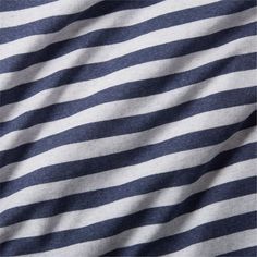 a blue and white striped fabric