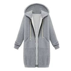 Label Size: Large US: 8 UK: 12 EU: 38 Bust: 110cm/44.09'' Shoulder: 41cm/16.14'' Length: 99cm/38.98'' Sleeve: 55cm/21.65'' Size: L.  Color: Gray.  Gender: female.  Age Group: adult. Casual Winter Outfits For Women, Celana Kargo, Winter Outfits For Women, Plush Coat, Legging Jeans, Gilet Long, Women Sweaters Winter, Women Hoodies, Coat Pocket