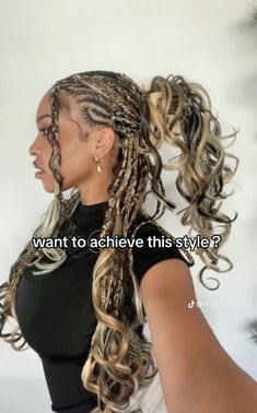 #braidsforblackwomen #braidideas Black And Platinum Braids, Million Braids, Twist Ideas, Braids Summer, French Curl, Cute Box Braids Hairstyles, Protective Hairstyles Braids, 4c Hair, Natural Hair Styles Easy