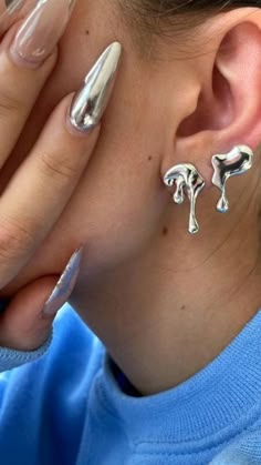 Dope Jewelry, Jewelry Inspo, Dream Jewelry, Ear Jewelry, Pretty Jewellery, Piercing Jewelry, Cute Jewelry, Earings Piercings