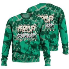 Brand Dunkare Oxidized Green 4s Shirt - Drop Science Street All Over Print Unisex Sweatshirt Green 4s, Shirt Stays, Knitted Sweater, All Over Print, Unisex Sweatshirt, Sweater Sizes, Knitted Sweaters, Sweatshirts Hoodie, Mens Outfits