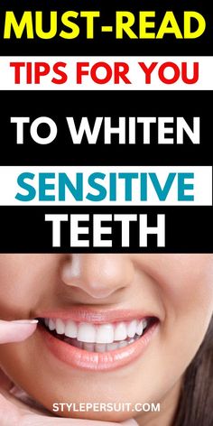 Sensitive teeth can be whitened, but it is important to approach the process with caution and choose the right whitening method. Thankfully, there are several teeth whitening remedies available for individuals with sensitive teeth.. White Smile, Teeth Care, Sensitive Teeth, White Teeth