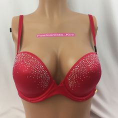 Victoria's Secret Very Sexy Rhinestones Multiway Red Bra Size 32dd Color: Red Related Searches : Vs Undies , Panties , Underwear , Victoria's Secret , Bras , Sexy Panty, Vacation , Wedding , Honeymoon , Lingerie , Special Occasion . Check Out My Closet For Lots More Bras & Panties ! @Fashionista_kim ! B421.32dd Red Low-cut Party Bra, Victoria's Secret Red Bra For Night Out, Victoria's Secret Red Party Bra, Red Fitted Bra For Parties, Red Party Bra, Vs Undies, Vacation Wedding, Honeymoon Lingerie, Wedding Honeymoon