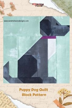 Puppy Dog Quilt Block Pattern Paper Pieced Dog Patterns, Free Dog Applique Patterns Templates, Corgi Quilt Pattern, Dog Quilts Patterns Free, Dog Applique Patterns Free, 12” Quilt Block Patterns, Dog Template Printable Free Pattern, Animal Quilt Block Patterns, Dog Quilt Blocks