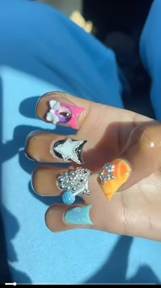 Scorpio Birthday Nails Short, 15th Birthday Nails, Scorpio Birthday Nails, Birthday Nails Short, Scorpio Birthday