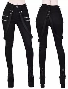 Black Pants Women, Outfits Punk, Punk Style Outfits, Uniform Outfits, Alt Clothes, Fashion 80s, Classy Prom Dresses, Gothic Clothes, Future Outfit