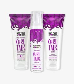 Mini Styling Set Curl Talk, Not Your Mothers, Curly Hair Products, Styling Mousse, Curl Defining, Jasmine Scent, Curl Defining Cream, Curly Hair Types, Girly Acrylic Nails