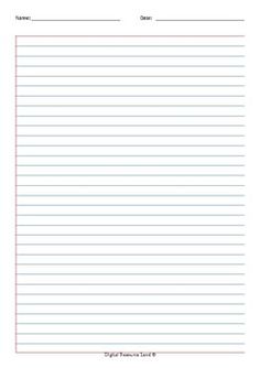 a lined paper with lines on it