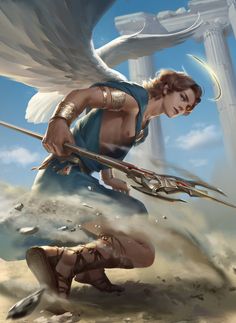 Angel Animation, Angel Meaning, Warrior Angel, Male Angels, Angel Warrior, Greek Mythology Art, San Michele