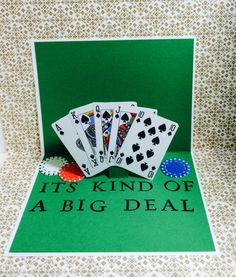 a card that says it's kind of a big deal with four playing cards