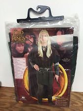 the lord of the rings cosplay costume is shown in its plastic bag on top of a wooden table