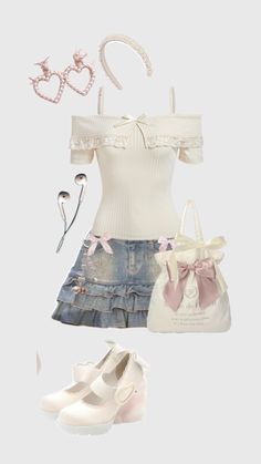 Kawaii Outfit Ideas, Coquette Outfits, Kawaii Fashion Outfits, Pink Outfits, Fashion Mistakes, Cute Everyday Outfits, Really Cute Outfits, Kawaii Clothes, Girly Outfits