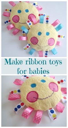 make ribbon toys for babies that are cute and easy to sew with the help of your own hands