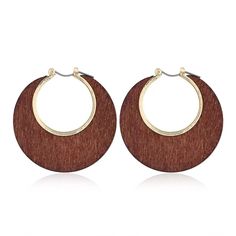 PRICES MAY VARY. Material: Made of natural wood, lightweight, comfortable to wear, protect your sensitive skin The earrings diameter: 1.97''. The earring consists of round wooden circle.Maybe become your first wooden earring among your many earrings, Of cause, if you like it. The wooden earrings is a simple, stylish and lightweight earrings are a good choice, it makes you attractive and unique. PERFECT DESIGN: Classic style,Vintage and elegant and simple elegance with the warmth of natural wood, Trendy Brown Hoop Earrings For Everyday, Brown Hoop Earrings For Summer, Brown Hoop Jewelry For Summer, Trendy Brown Hoop Jewelry, Summer Brown Hoop Jewelry, Brown Wooden Round Earrings, Brown Small Hoop Earrings For Everyday, Trendy Small Hoop Brown Earrings, Trendy Brown Hoop Earrings