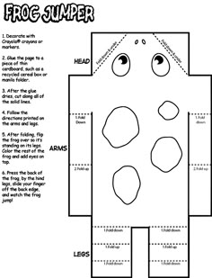 a paper doll is shown with instructions to make the face and eyes for this costume