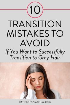 Worried about making mistakes while transitioning to gray hair? I've got your back! This post explores 10 common pitfalls and how to avoid them. Discover tips for a healthy transition, from choosing the right stylist to managing unrealistic expectations. Embrace your silver journey with confidence Transitioning To Gray Hair, Gray Hair Solutions, Black And Grey Hair, Hair Mistakes